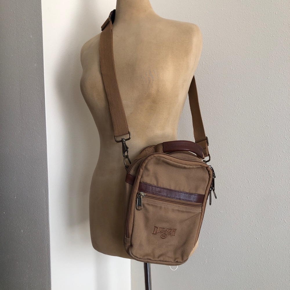 Duluth Cross Body Canvas + Leather Bag